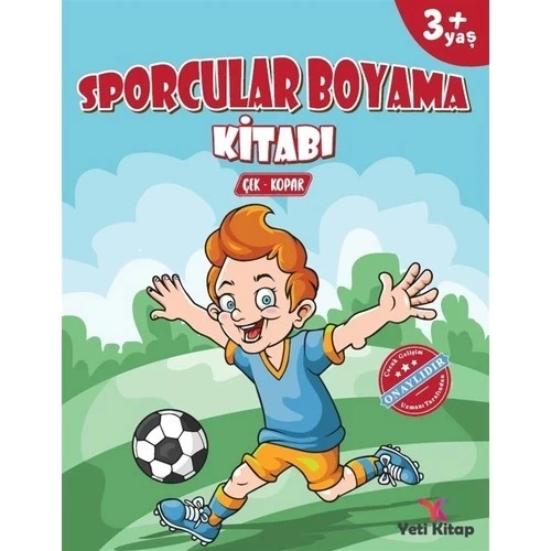 SPORCULAR BOYAMA KİTABI 3+YAŞ  YETİ KİTAP
