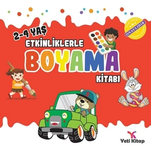 ETKİNLİKLERLE BOYAMA 2-4 YAŞ  YETİ KİTAP