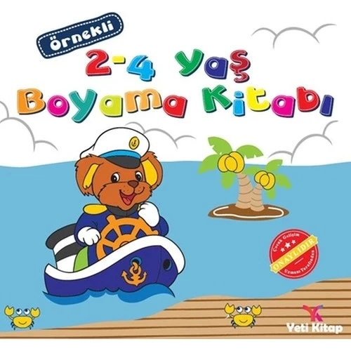 ÖRNEKLİ 2-4 YAŞ BOYAMA KİTABI  YETİ KİTAP