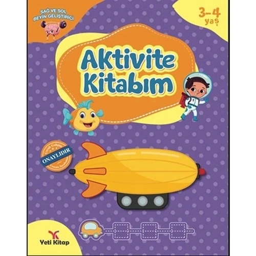 AKTİVİTE KİTABIM 3-4 YAŞ  YETİ KİTAP