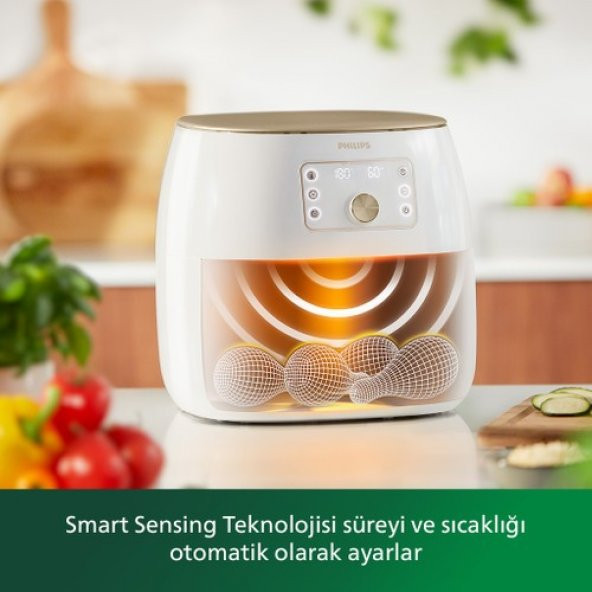 Philips HD9870/20 Airfryer Smart Sensing Star White