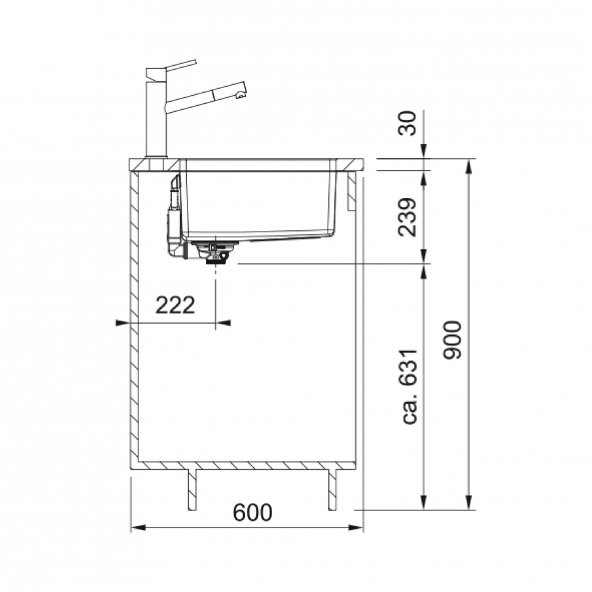 Franke Maris MRX 110-55 Tezgah Altı Çelik Eviye - 3