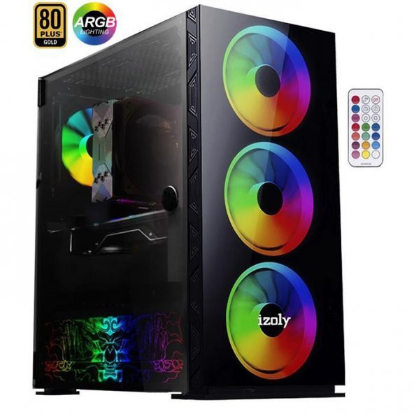 İzoly Bane İ5-12400F 16GB 512GB M.2 NVME GeForce RTX 4060 8GB Oyuncu Masaüstü Bilgisayarı