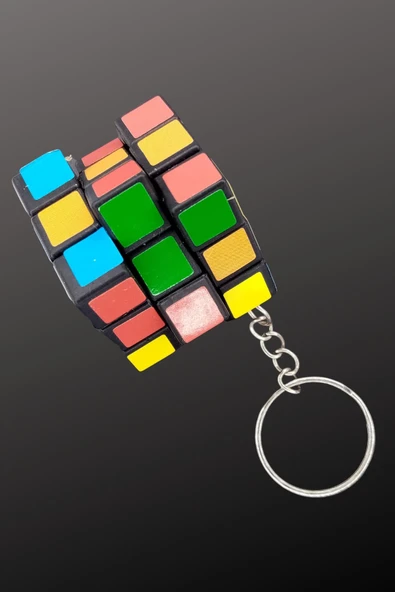 Zeka Küpü Sihirli Rubik Küp Anahtarlık - 7