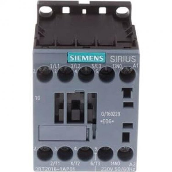 SIEMENS - 3RT2016-1AP01 Sirius Kontaktör 9A 230V AC 4kW