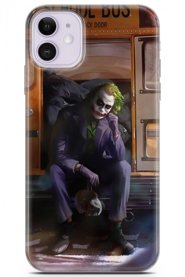 Apple iPhone 11 Uyumlu Kılıf Supers 05 Joker Poster Koruma Kılıfı Mor