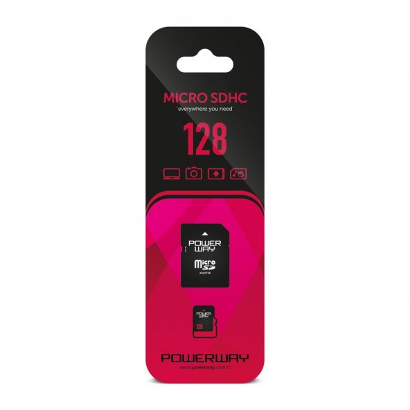 Powerway 128 Gb Microsd Hafıza Kartı Ve Adaptör