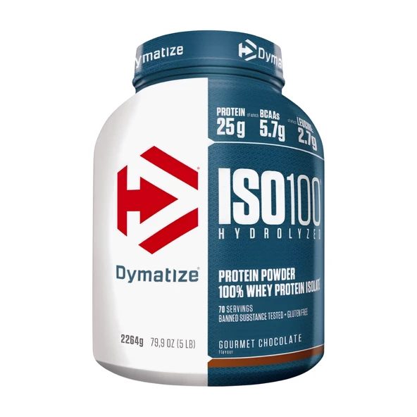Dymatize Iso 100 Hydrolyzed Whey Protein Tozu 2264 gr Çikolata Aromalı ürün görseli 1