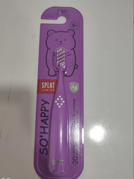 Splat Junior So Happy 4 Yaş+ Soft Diş Fırçası -Mor