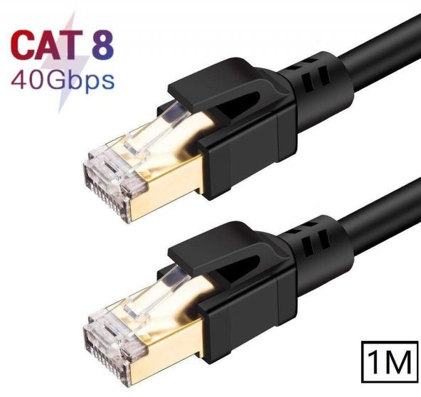 PrimeX PX-5214 1 Metre Cat8 Kablo, 40Gbps S/ftp 2000MHz Yüksek Hızlı İnternet Kablosu - 5