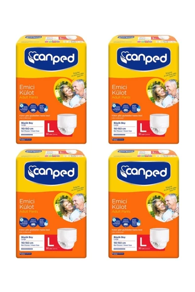 Canped Emici Külot Hasta Bezi Büyük(Large) 4X30'lu