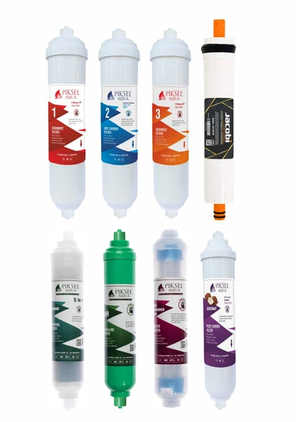 Piksel Aqua 12 Aşamalı Jacobi Memb. Su Arıtma Cihazı Filtre Seti ürün görseli