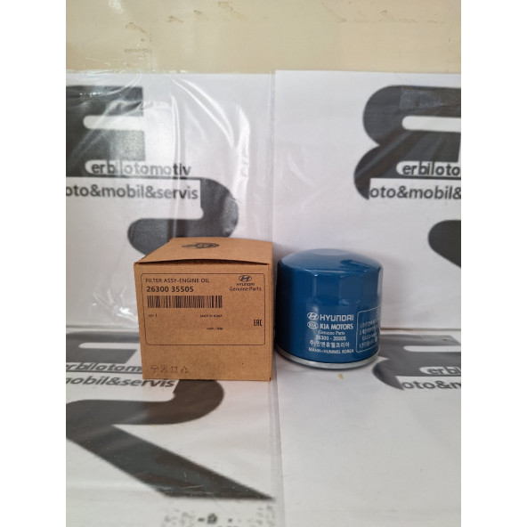 Hyundai Accent Era Getz Benzinli Yağ Filtresi 2630035500