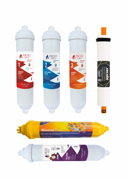 Piksel Aqua 14 Aşamalı Master Memb. Gold Mineral Filtre Seti ürün görseli