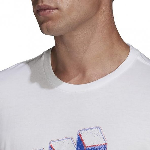 Adidas HG8850 Barce Logo 1 Short Sleeve Erkek Tişört - 3