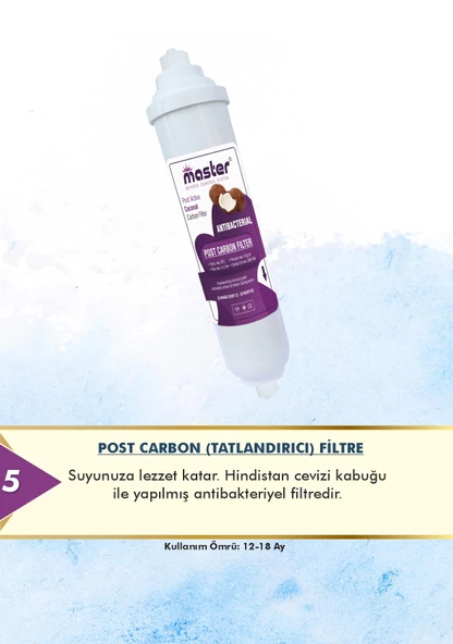 Master 5 Aşamalı EVA Membranlı Su Arıtma Cihazı Filtresi - Resim 3