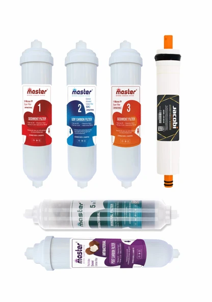 Master 10 Aşamalı Jacobi Memb. Su Arıtma Cihazı Filtre Seti ürün görseli