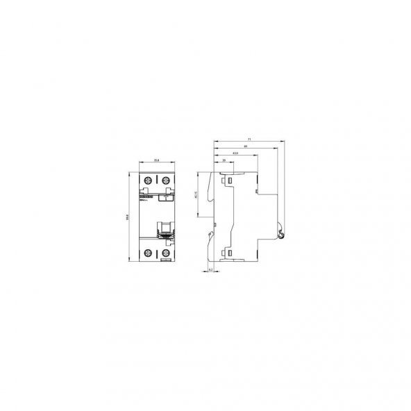 SENTRON KAÇAK AKIM 2-40A 300mA MONOFAZE A TİPİ - 2