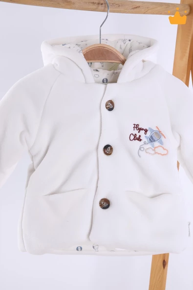 Babyhola 2.5 tog Pamuk Astar Bebek Çocuk Polar Kaban 12522 - 8