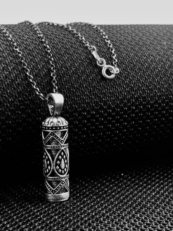 Cevşeni Kebir Dualı 925 Ayar Gümüş Kadın Kolye - Resim 2