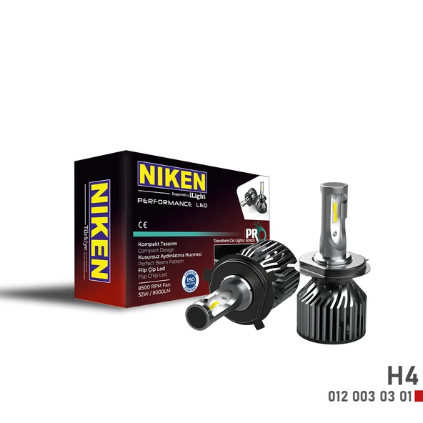 NİKEN PRO LED XENON BEYAZ FAR AMPÜLÜ ZENON  H1 H3 H4 H6 H10 H11 HB3 905 HB4 9006 - 3