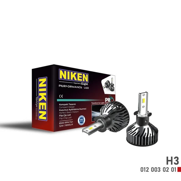 NİKEN PRO LED XENON BEYAZ FAR AMPÜLÜ ZENON  H1 H3 H4 H6 H10 H11 HB3 905 HB4 9006 - 4