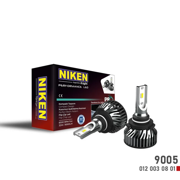 NİKEN PRO LED XENON BEYAZ FAR AMPÜLÜ ZENON  H1 H3 H4 H6 H10 H11 HB3 905 HB4 9006 - 7