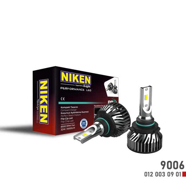 NİKEN PRO LED XENON BEYAZ FAR AMPÜLÜ ZENON  H1 H3 H4 H6 H10 H11 HB3 905 HB4 9006 - 6
