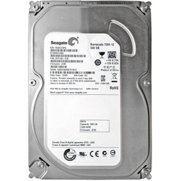 Seagate Barracuda ST3500413AS 3.5" 500 GB HDD MASAÜSTÜ YENİLENMİŞ ÜRÜN