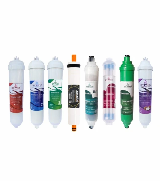 Hypnos 12 Aşamalı Jacobi Membranlı Su Arıtma Cihazı Filtre Seti