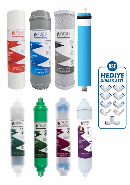 Piksel Aqua 12 Aşamalı RO Membranlı AÇIK KASA Su Arıtma Cihazı Filtresi ürün görseli 1