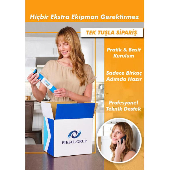 Piksel Aqua Su Arıtma Cihazı Ön Filtre Seti 6 Aylık Bakım Seti - 3