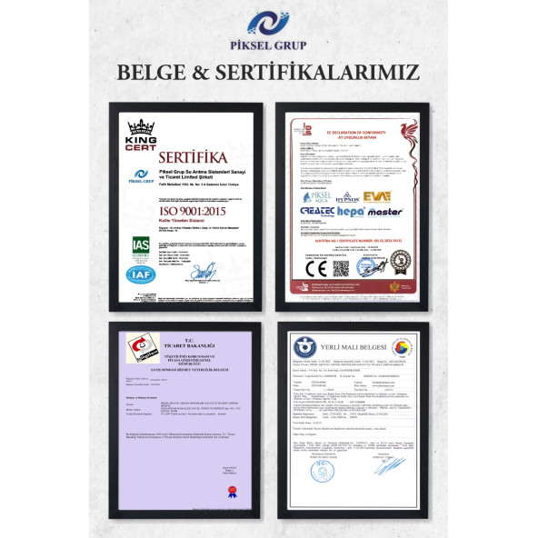 Piksel Aqua Su Arıtma Cihazı Ön Filtre Seti 6 Aylık Bakım Seti - 4