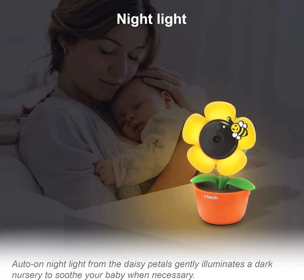 VTech RM9751 Sarı Papatya Akıllı Wi-Fi Bebek Kamerası - 3