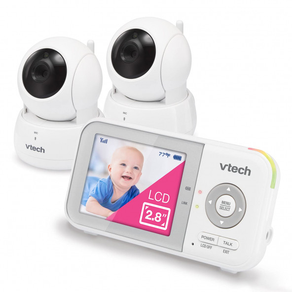 VTech VM923-2 Videolu Bebek Monitörü - 19 Saat Pil Ömrü - 2 Kamera