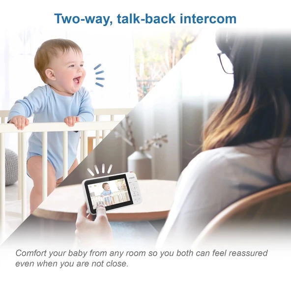 VTech VM924-2 Uzaktan Pan-Tilt-Zoom 2 Kameralı Video Monitörü - 5 Inc - 4