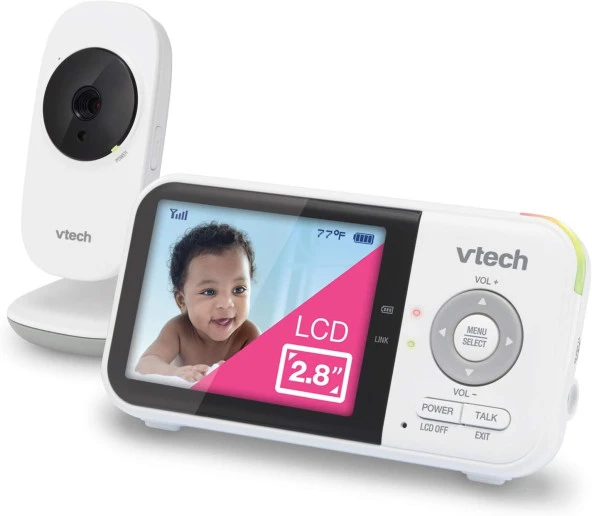 VTech VM819 Videolu Bebek Monitörü - 19 Saat Pil Ömrü - 2.8 Inc Ekran