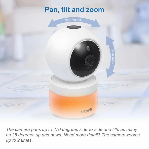 VTech VM5463-2 Video Bebek Monitörü 720p 5 Inc LCD Ekran, 2 Kameralı - 3