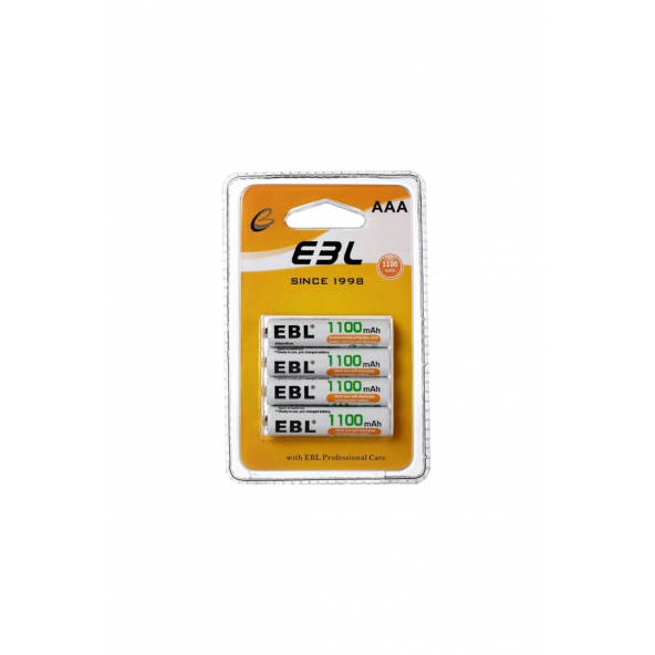 EBL 1100 mAh NiMH İnce Kalem Pil AAA 4'lü