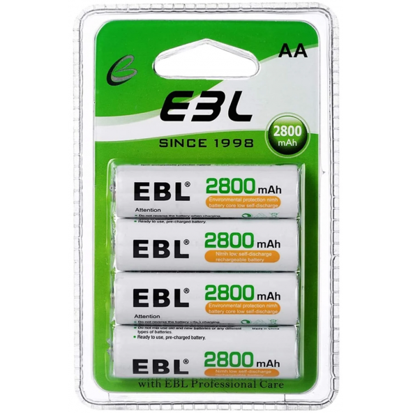 EBL 2800 mAh NiMH Kalem Pil AA 4'lü