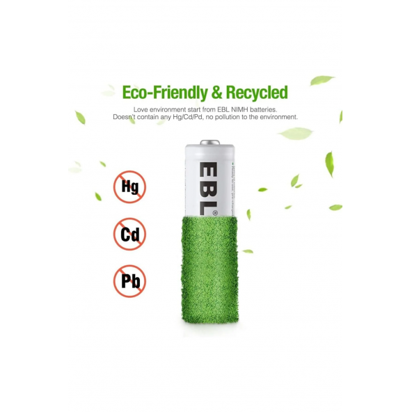 EBL 2800 mAh NiMH Kalem Pil AA 4'lü - 4
