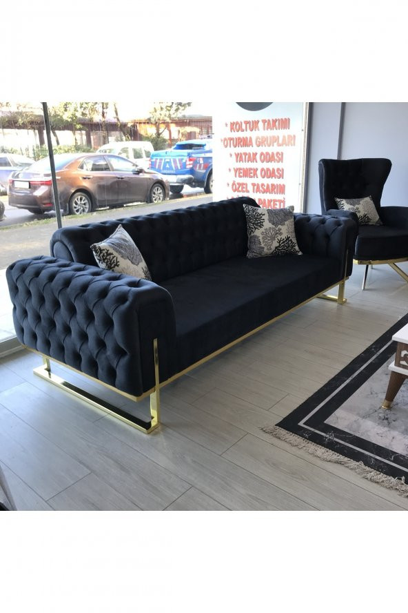 TİTİZKOLTUK Elit Istanbul Chaster Üçlü Koltuk - Resim 2