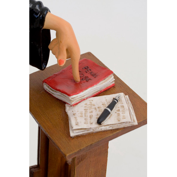 Forchino Biblolar-FORCHINO LADY LAWYER-KADIN AVUKAT BÜYÜK-17x19x42 CM-JFO85514 - Resim 3