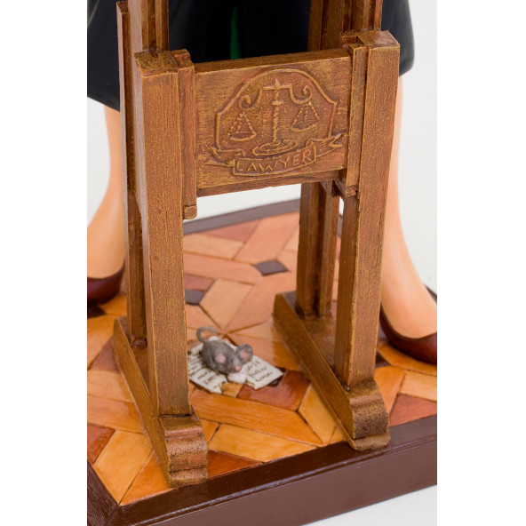 Forchino Biblolar-FORCHINO LADY LAWYER-KADIN AVUKAT BÜYÜK-17x19x42 CM-JFO85514 - Resim 4