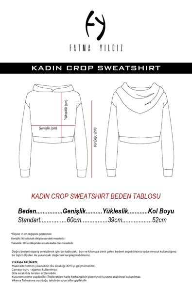 Basic Gri Kapüşonlu Crop Sweatshirt - Resim 9