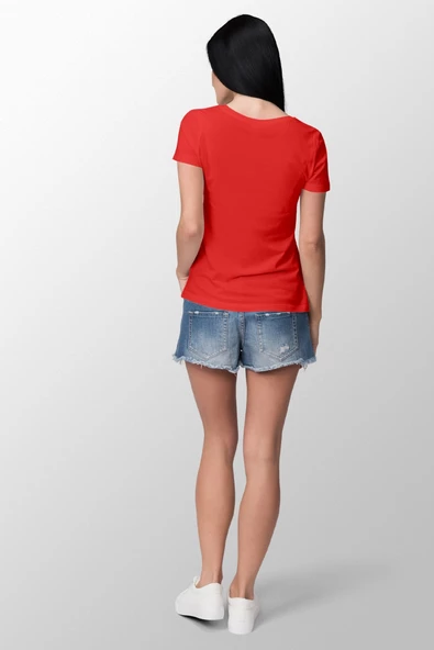 CTRL+Z Baskılı Dar Kesim Kadın Sarı t-shirt - 2