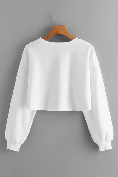 Crop Sweatshirt - Resim 2