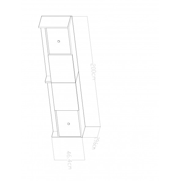 Givayo Mobilya Bolivia Tv Ünitesi Beyaz Altın 200 cm - 4