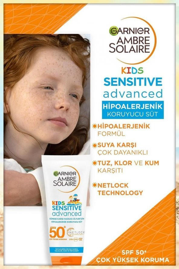 Garnier Ambre Solaire Çocuk Koruyucu Güneş Sütü SPF50+ 200 ml - 6