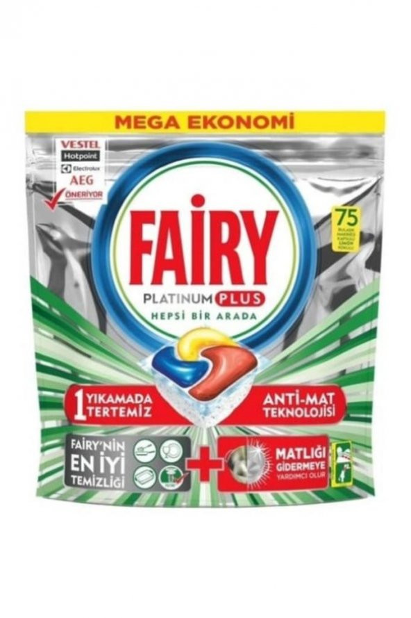 Fairy Platinum Plus Bulaşık Makinesi Tableti 75 Li 5637391827